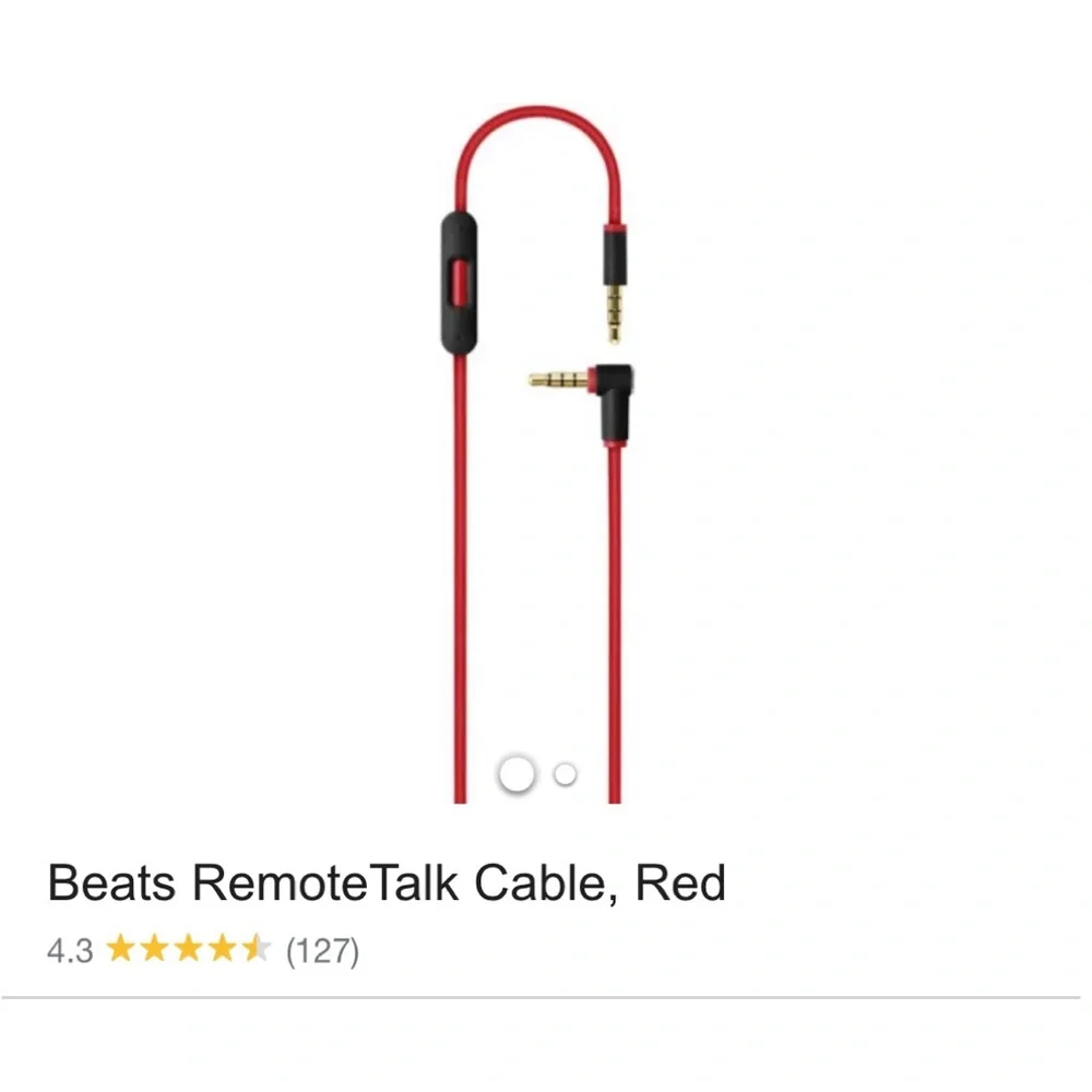Beats Remote Talk Cable Red Sports Mobile Phone